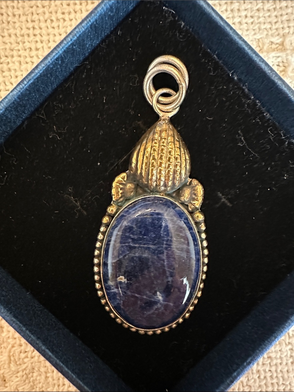 Lapis Sterling Pendant
